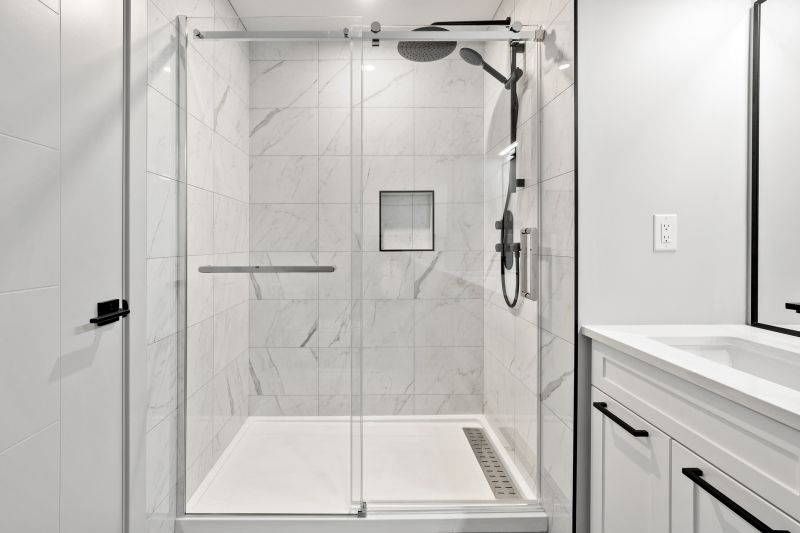 Luxury Shower with Glass Enclosure